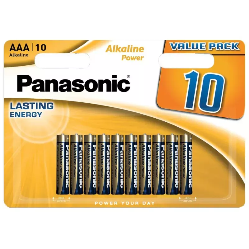 Лужна батарейка Panasonic™ Alkaline Power AAA 10шт