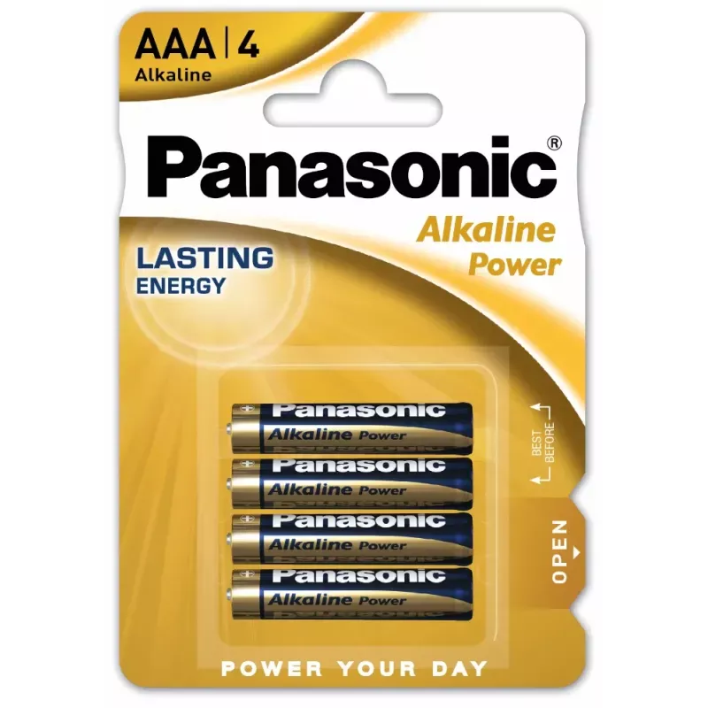 Лужна батарейка Panasonic™ Alkaline Power AAA 4шт