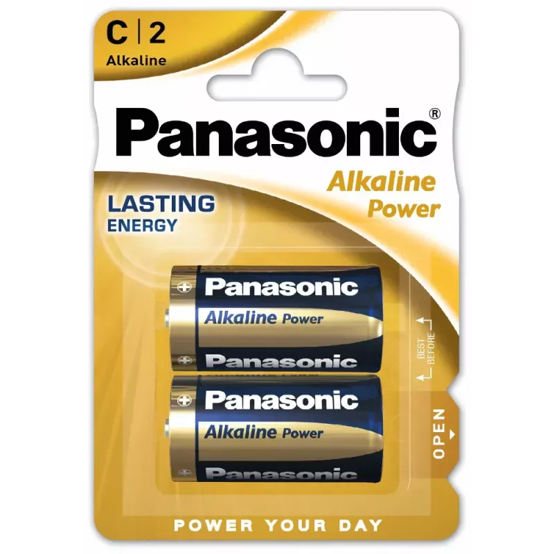 Лужна батарейка Panasonic™ Alkaline Power C 2шт