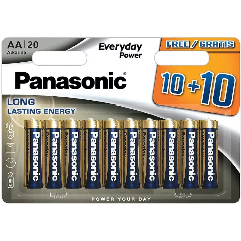 Лужна батарейка Panasonic™ Everyday Power AA 20шт