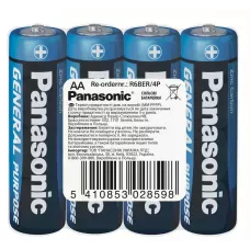 Сольова батарейка Panasonic™ General Purpose AA 4шт