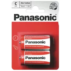 Сольова батарейка Panasonic™ Red Zinc C 2шт