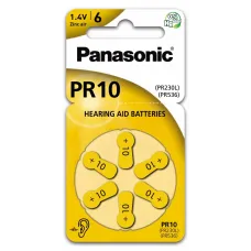 Літієва батарейка Panasonic™ Zinc Air PR10 6шт